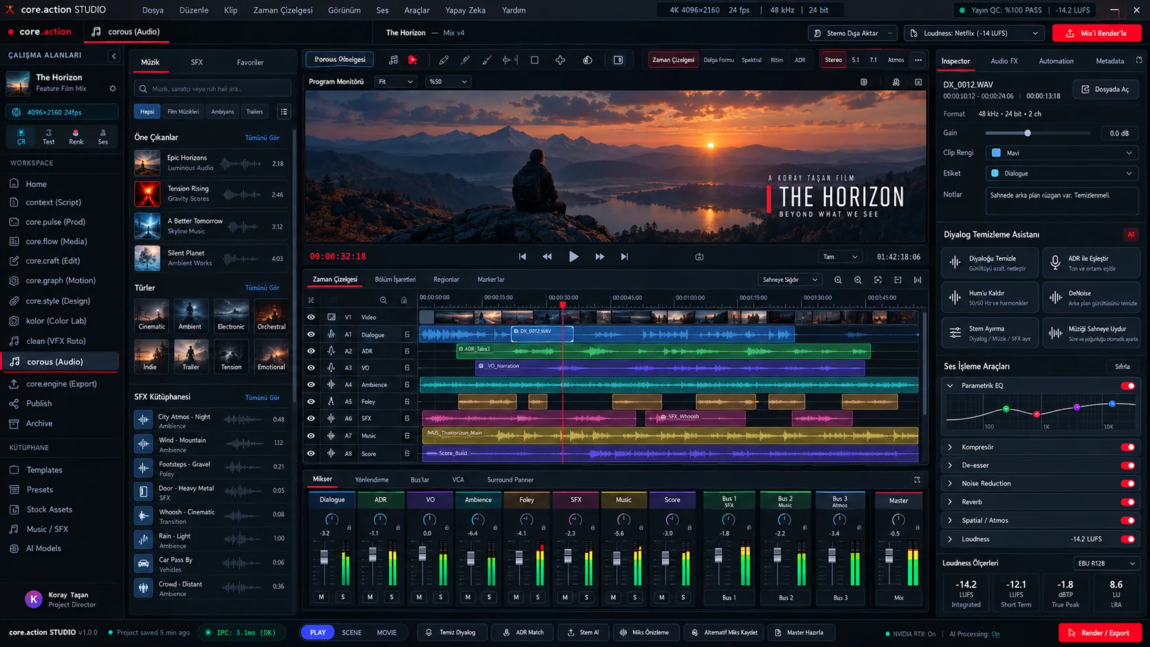 corous audio preview